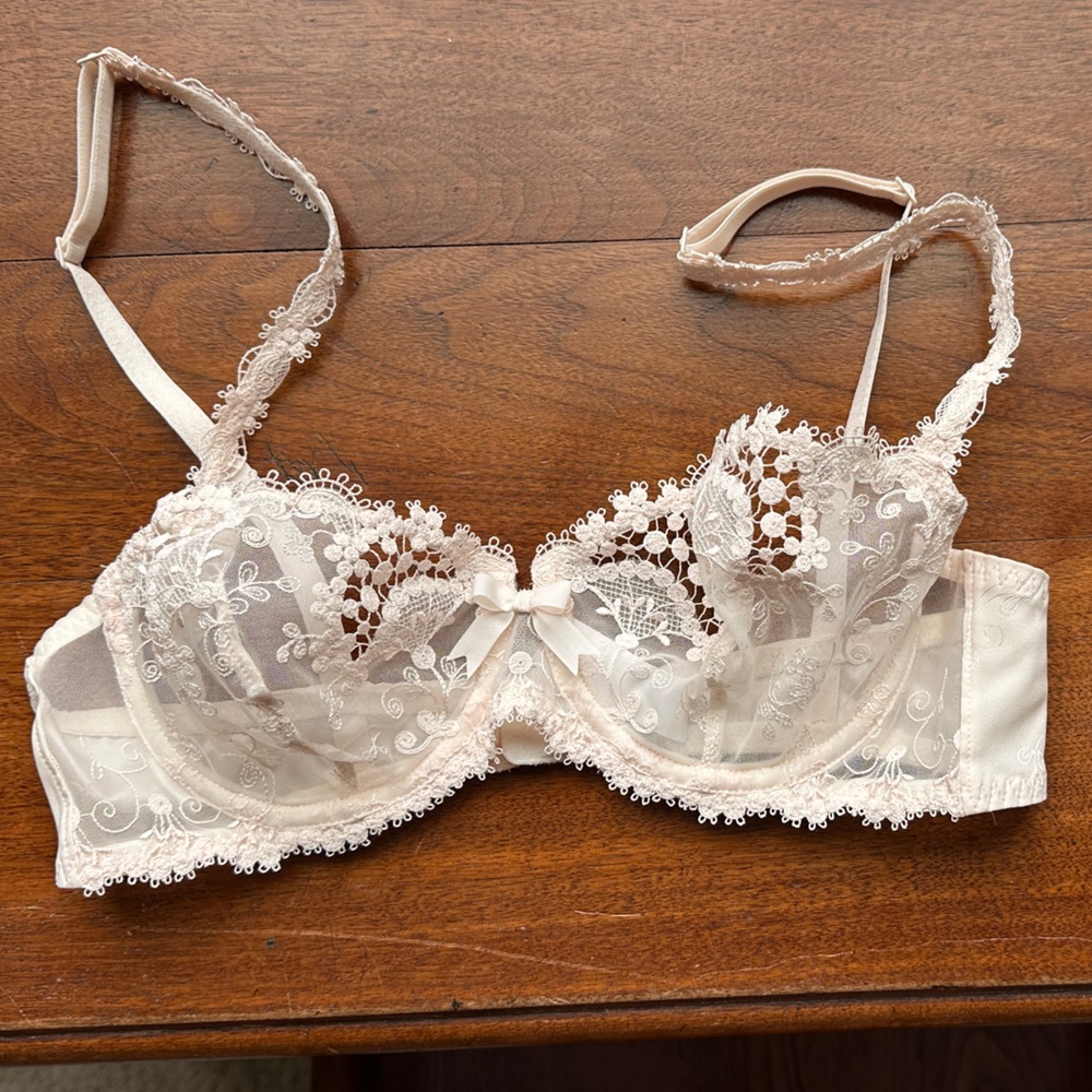 Simone Perele Lace Underwire Bra - Light Pink